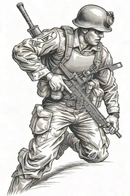 War Soldier Standing