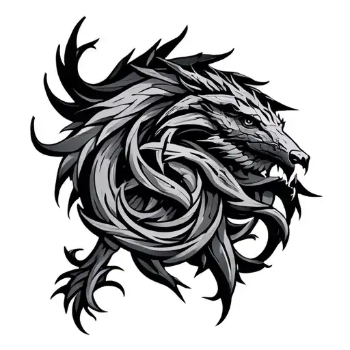 Game Of Thrones Rhaenyra Targaryen Sigil Intertwined