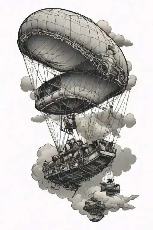 Paramotor Soaring Through The Clouds