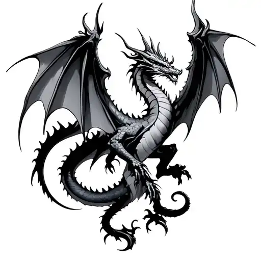Dragon Fourth Wing Tattoo Full Body