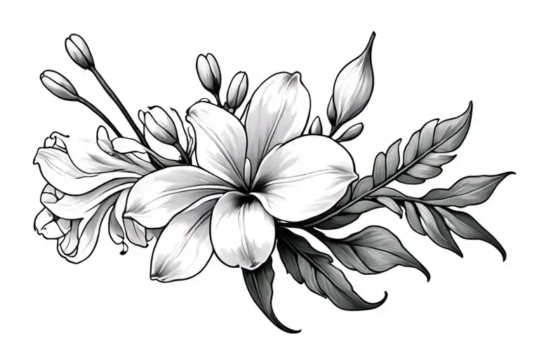 Lilly Of The Valley Entertwined With November Birth Flower