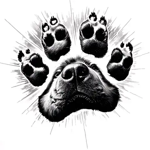 Dark Side Of The Moon Album But One Of Hte Light Beams Are Dog Paws