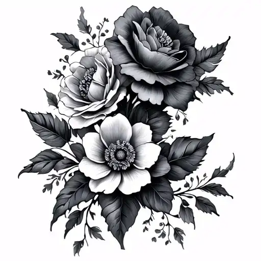 Sexy Spine Tattoo With Flowers