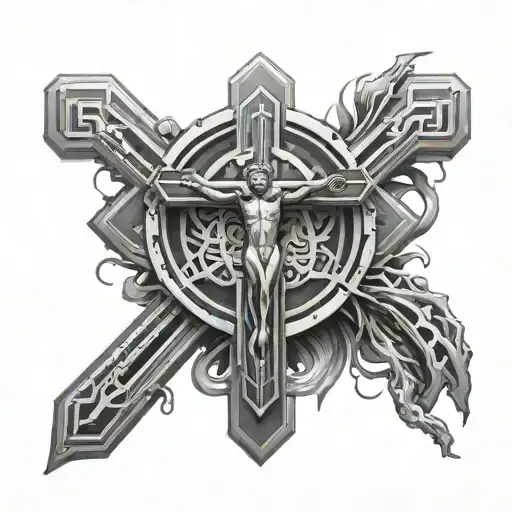 Cyber Sigilism In The Shape Of A Crucifix