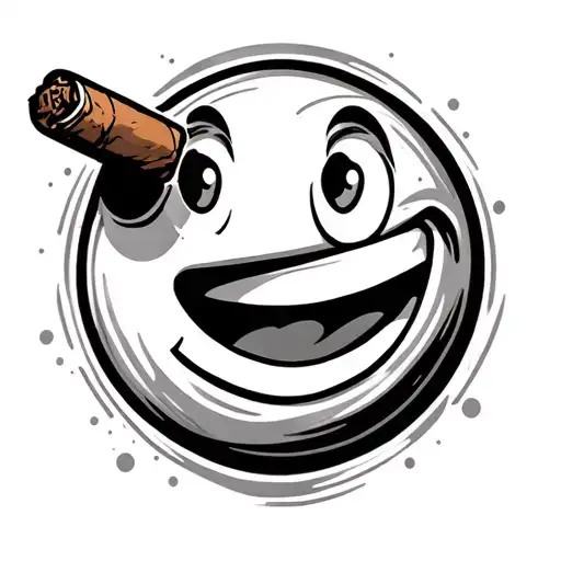 Pac Man Smile Of Cigar