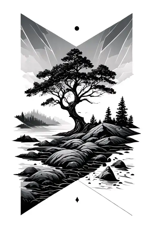 Geometric Nature Scene