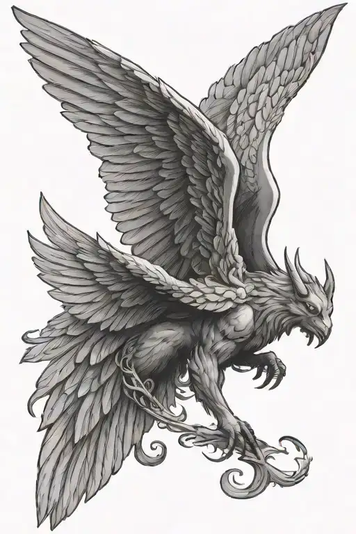 Lucifer Angle Wings Flying