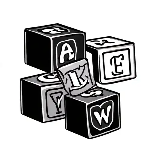 Baby Blocks Girl Name Carolyn Wrote Fine