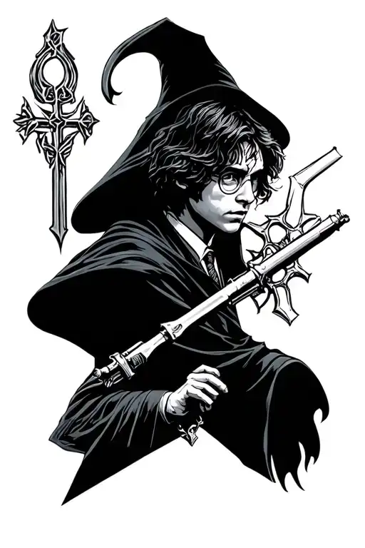 Charmed With Symbole Of Harry Potter And Star Wars