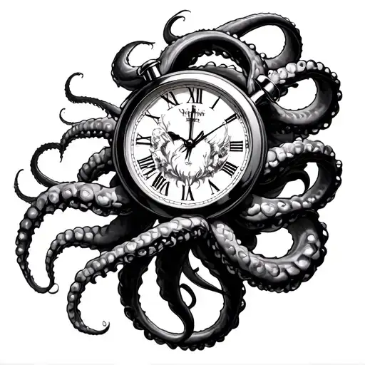 Tentacles Of The Demon Of Darkness Cannot Stop Watch With Time