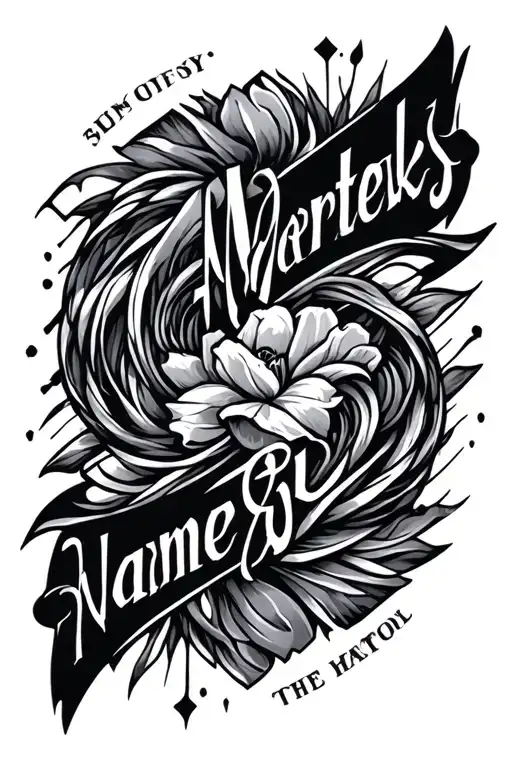 Lines And Name Tech Themed