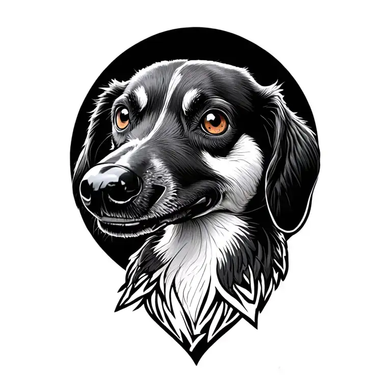 Duck Dog With Eyes To The Sky