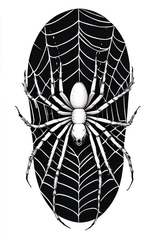 A Spider Tangled In A Spiderweb
