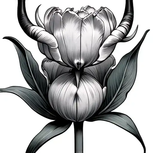 Tulip With Taurus Zodiac Sign