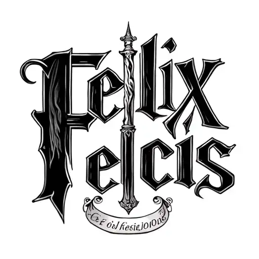 The Inscription Felix Felicis From Harry Potter