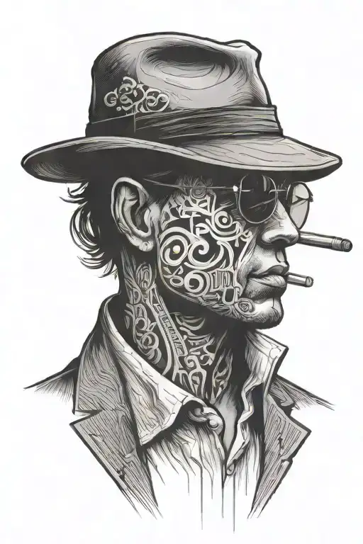 Gangster Silhouette Working