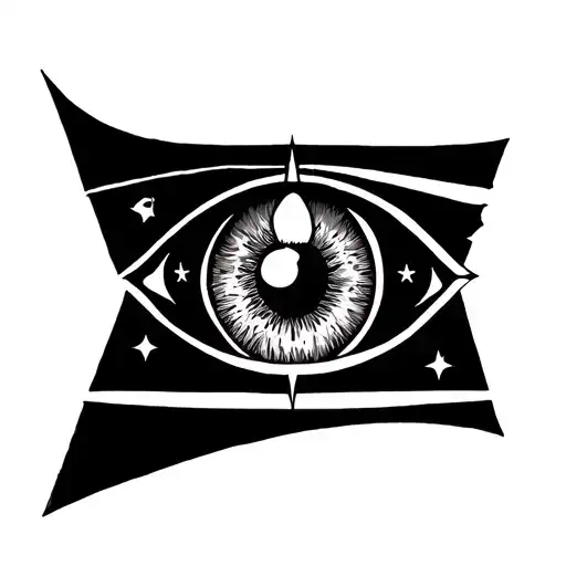 Illuminati Eye With Pisces Cancer And Sagittarius Star Sign