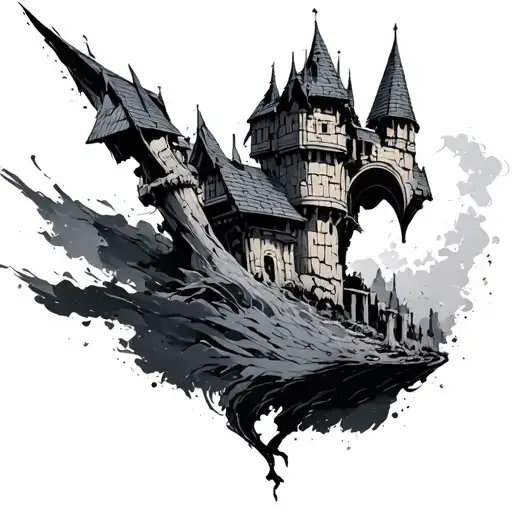 Brush Stroke Style Howl Moving Castle