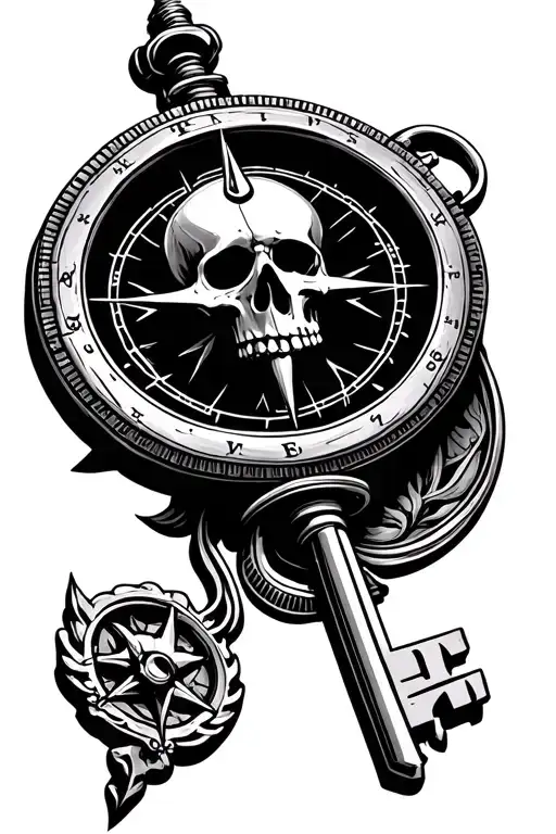 Skelton Key And Compass
