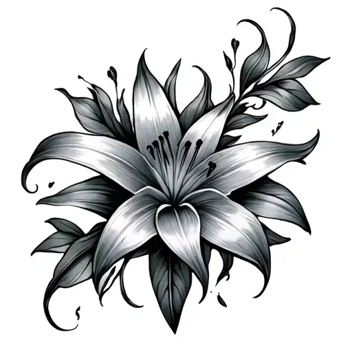 Lily Star With Heart