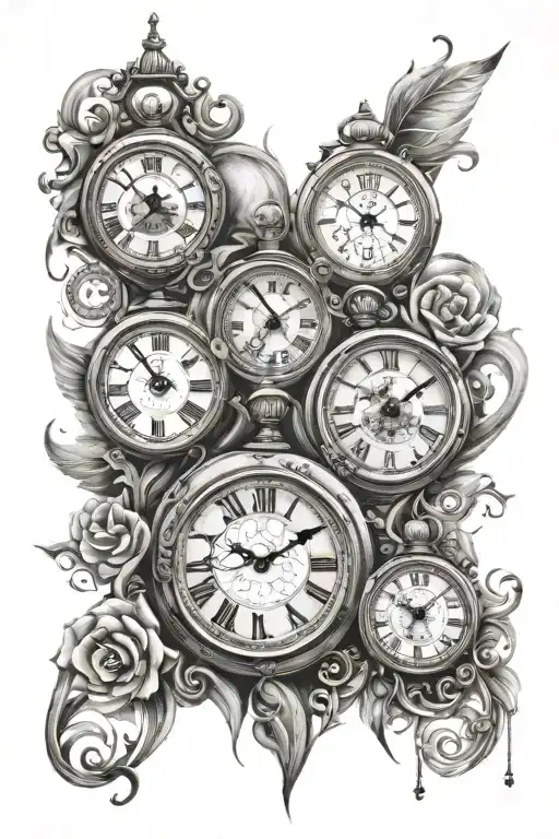 Three Clocks Side By Side