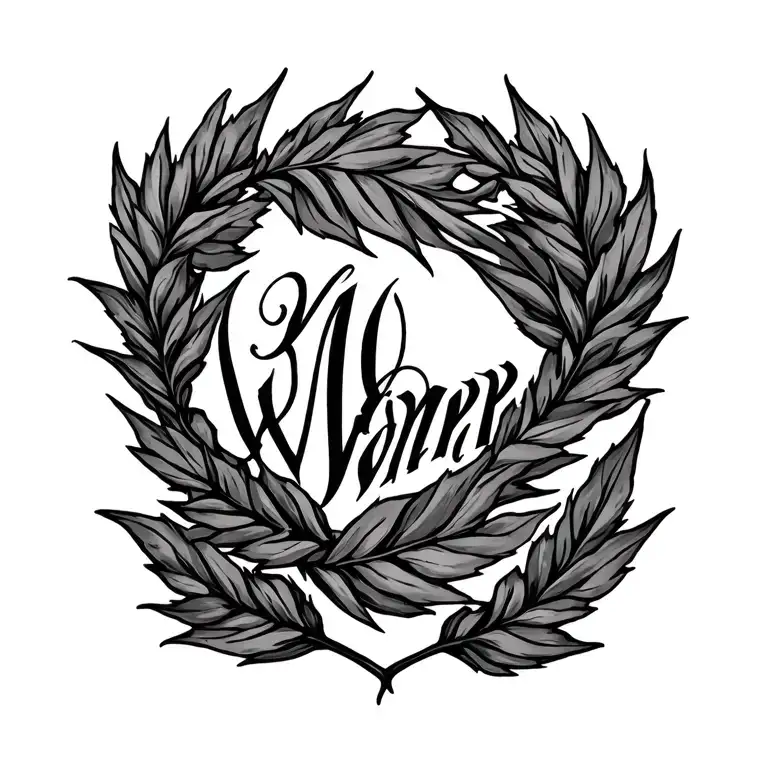 Laurel Leaf Wrath With A Name Written