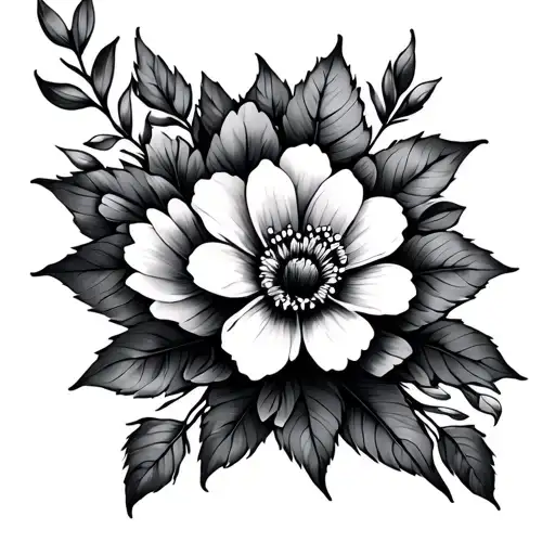 Flowers And Leaves