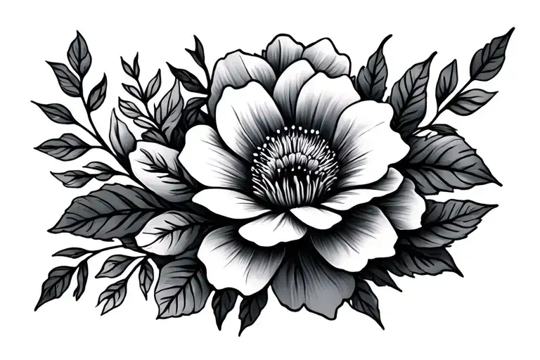Flowers And Leaves