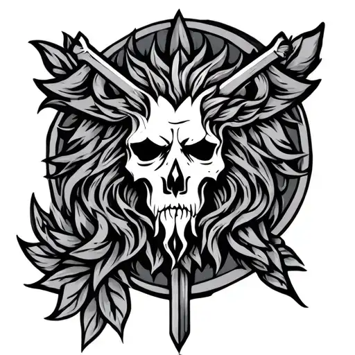 Full Sleeves Symbol Brave And Kind