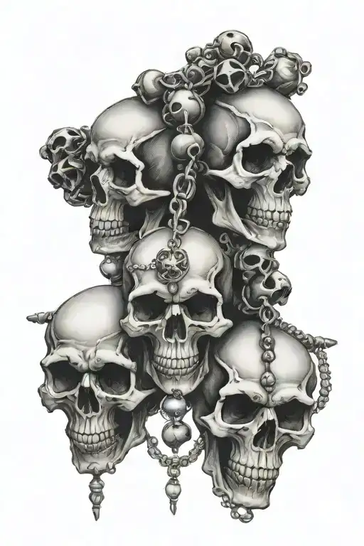Skulls Rosary Beads
