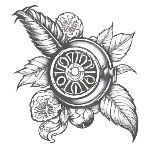 Roaster Tattoo Realistic Black And Grey