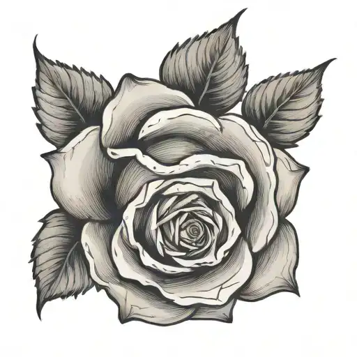 Rose With The Word Taurus