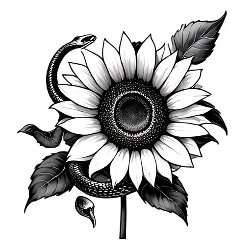 Sunflowers And Snakes