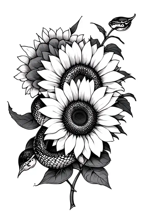 Sunflowers And Snakes