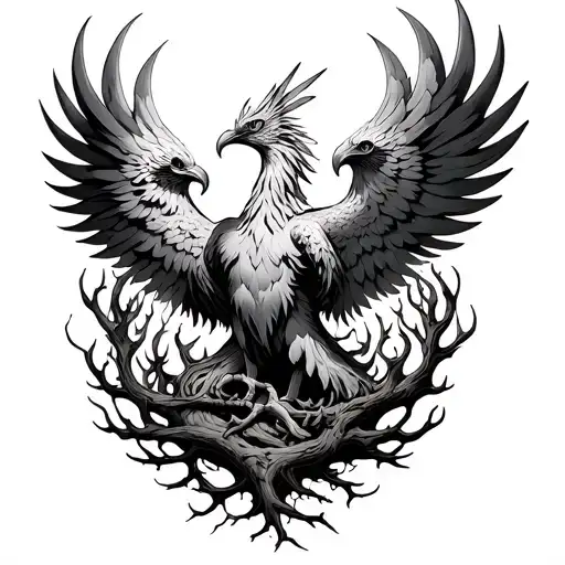 Phoenix And Poison Tree Intertwined