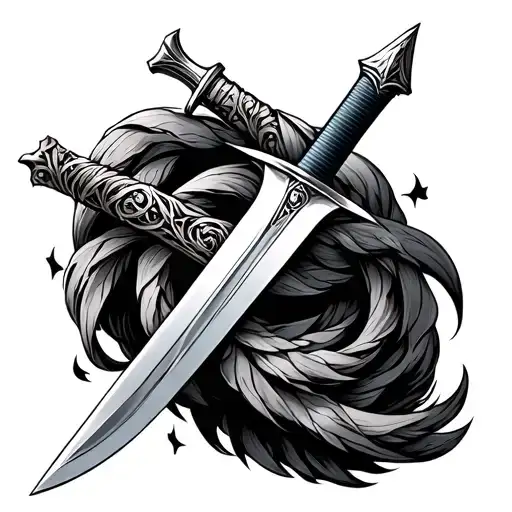 Pen And Sword Intertwined
