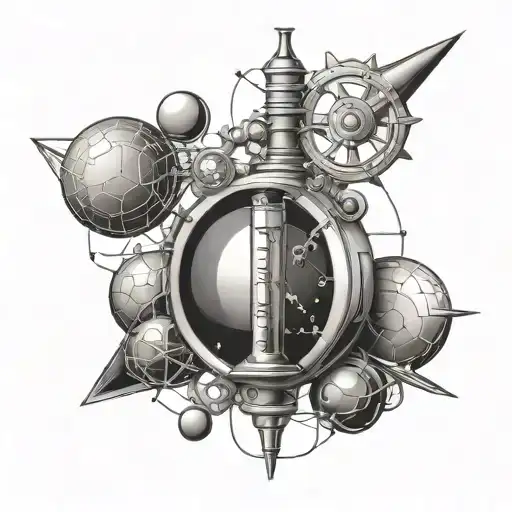 Science Themed Tattoo Featuring