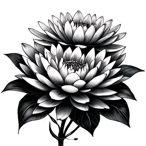 Marigold And Waterlilies