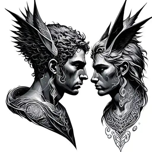 Perseus And Orion Looking At Eachother