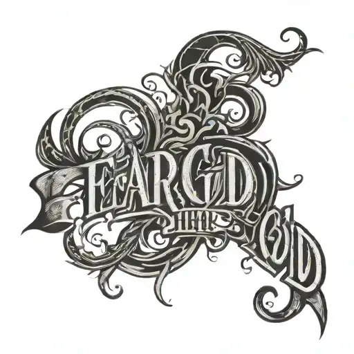 Fear God Lettering