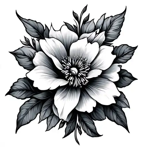Flower And Cross