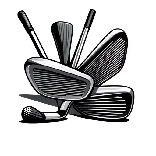 Golf Clubs And Hockey Sticks