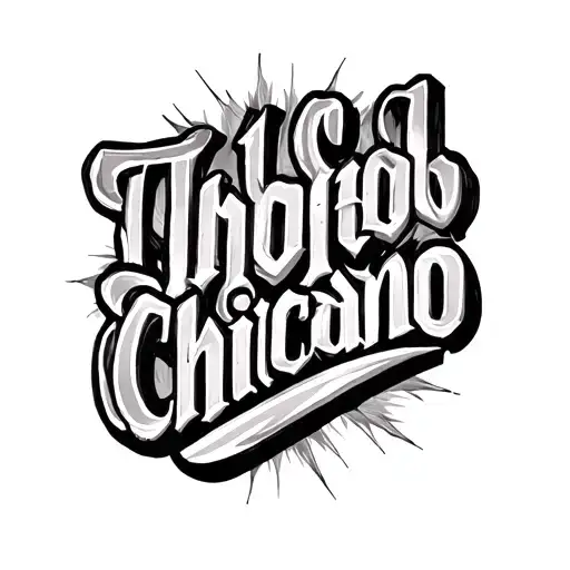 Inverted Chicano Lettering