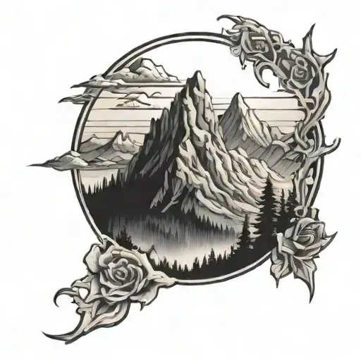 Frozen Mountains Backround Ghostemane
