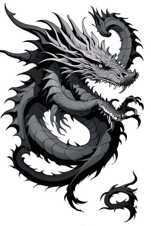 Dragon Tattoo Design From My Arm To My Chest