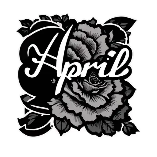 Name April With Detail In The Background