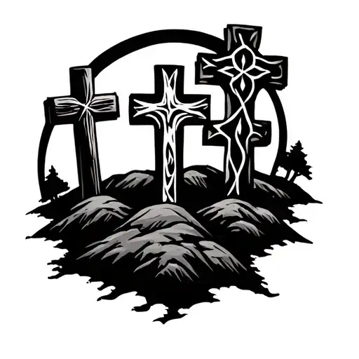 3 Crosses On A Hill