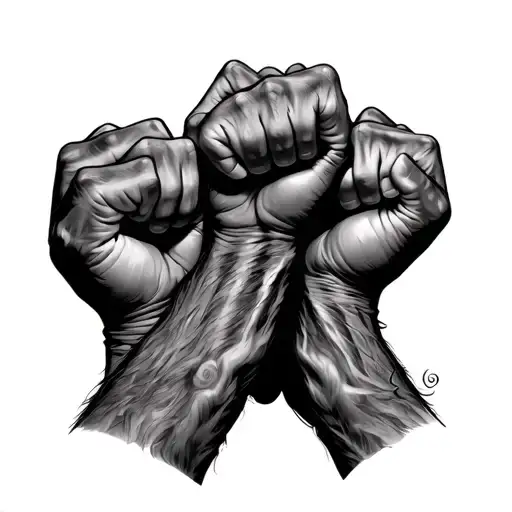 Three Fists Father Sons