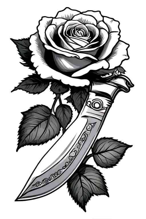 Knife And Rose