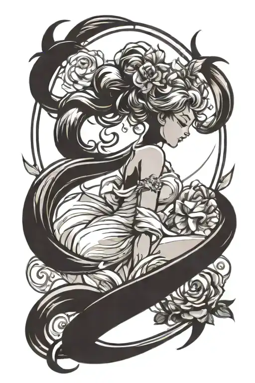 Neo Queen Serenity Tarot Card